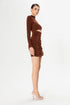 Long Sleeve Cut Out Mini Dress